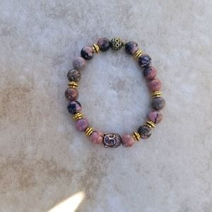 Zen Buddha Head Beaded Bracelet